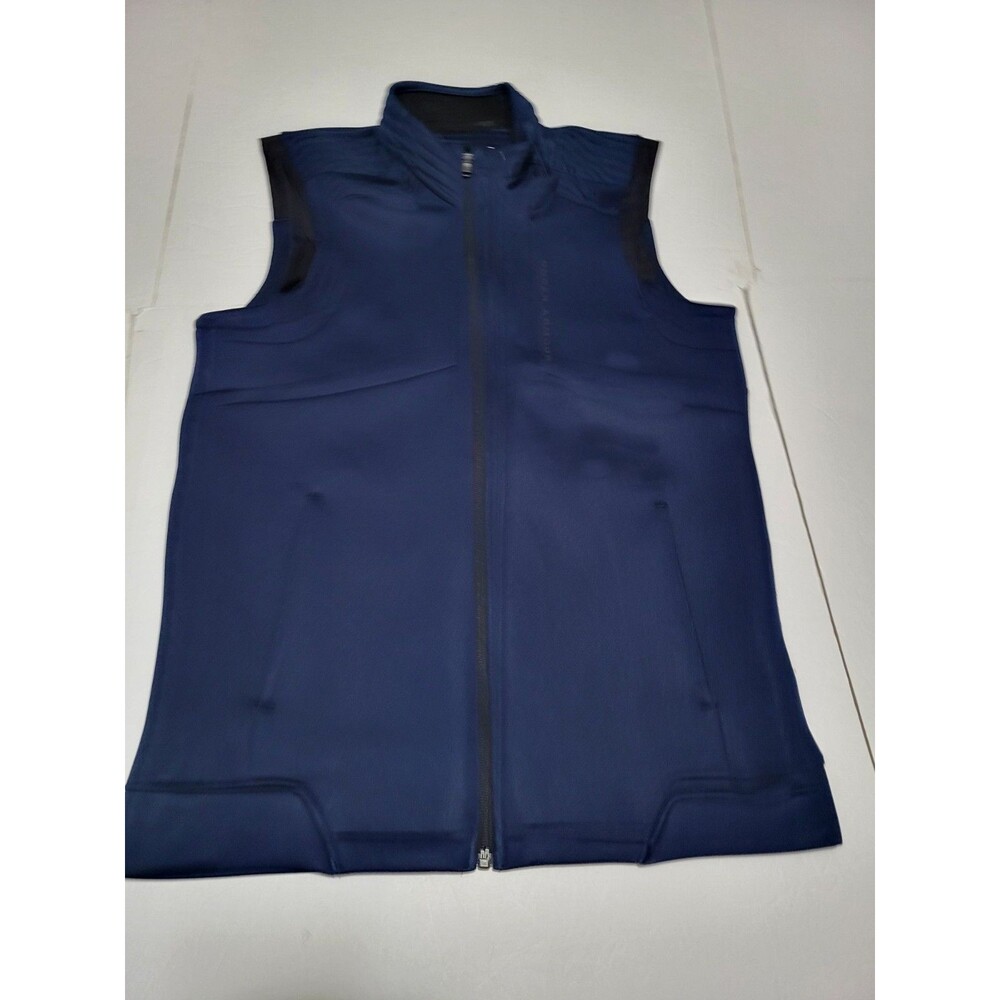 (#L6)Under Armour Golf Coldgear Men's Sleeveless Vest Loose, Size SM Blue